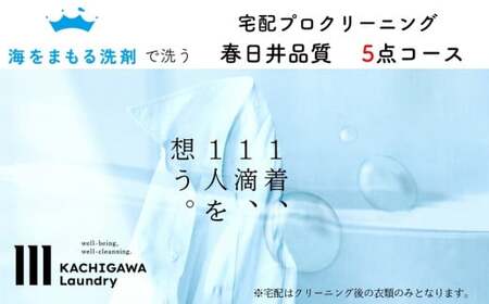 宅配クリーニング 春日井品質(5点コース)