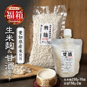 [福箱★2025]新鮮・生米麹 出来たてを真空パックして長期保存可能 250g×10袋/お米と米麹のみで作ったストレート甘酒ノンアルコール・国産米使用・飲む点滴 150g×2個