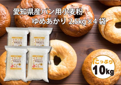 【愛知県産】パン用小麦粉　ゆめあかり2.5kg×4袋（計10kg）　H008-039