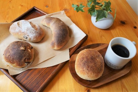 ご褒美♪朝ごはん 天然酵母パン&有機栽培コーヒーセット