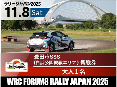 ラリージャパン[豊田市SSS(白浜公園観戦エリア)観戦券/大人1名]11月8日(土)