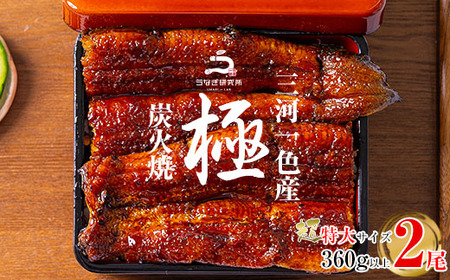 【2026年6・7月限定価格】三河一色産うなぎ蒲焼超特大2尾(計360g以上)・R046-18