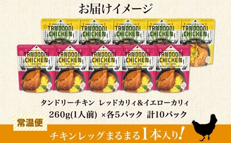 タンドリーチキンレッグカレー 2種セット 計10パック 辛口 レッドカレー イエローカレー