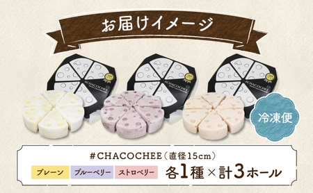 北海道 レアチーズケーキ 3種 セット プレーン ブルーベリー ストロベリー 各1ホール