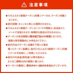 北海道札幌市の対象ツアーに使えるHISふるさと納税クーポン15,000円分