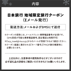 北海道札幌市 日本旅行 地域限定旅行クーポン30,000円分(Eメール発行)