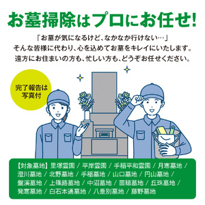 お墓掃除サービス A