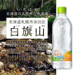 【2ヶ月定期便】い・ろ・は・す みかん 540mlPET×48本|コカ・コーラ 飲料 ドリンク 飲み物 水 北海道 札幌市