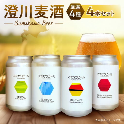 澄川麦酒厳選4本セット｜地ビール クラフトビール ビール 晩酌 北海道 札幌市