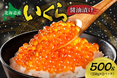 北海道産いくら醤油漬け 500ｇ | イクラ 醤油漬 濃厚 北海道 札幌市