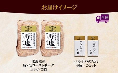 豚・塩ローストポーク170g×2個セット	