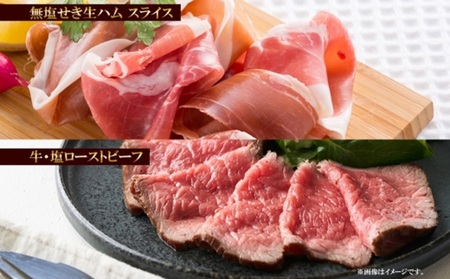 北海道産 無塩せき ハム ギフトD 6種 小分け ウインナー プレーン バジリコ チーズ 生ハム ベーコン ローストビーフ ソーセージ 冷凍 ギフト 札幌バルナバフーズ 送料無料 北海道 札幌市