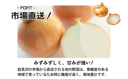 【通常配送】市場の目利き 北海道岩見沢産たまねぎ 10kg