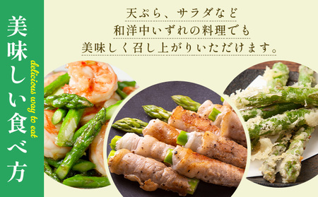 北海道岩見沢産グリーンアスパラ 2Lサイズ1kg【a142-002】