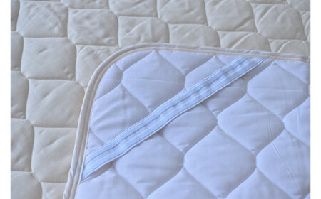 和晒し ダブルガーゼ敷パット シングルサイズ_アイボリー【G0122】