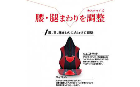 自動車用シートクッション アメージングGT アルティメット_ブラック×ドイツカラー【G0062】