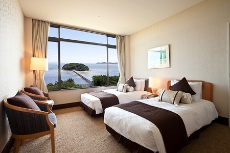 蒲郡クラシックホテル 海側ツインルーム ペア宿泊券平日限定 1泊2食付_【G0333】