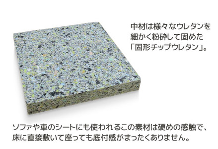 座布団 合皮レザー 5枚組 固形チップウレタン入り_ブラック【G0476】