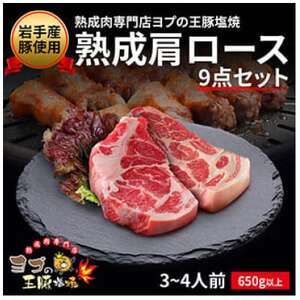 熟成肩ロース 9点セット_肉 豚肉 _【配送不可地域:離島】【1473518】