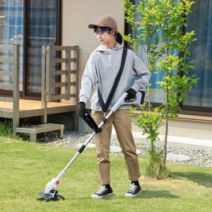 草刈り 充電式グラストリマー JGT160M2 ホワイト アイリスオーヤマ_家電製品   _【配送不可地域：離島・沖縄県】【1550612】