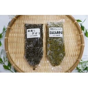 めかぶ＆ぎばさセット(各1本)_魚介・海産物  海苔・海藻 _【配送不可地域：離島】【1589555】