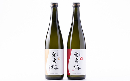 宮寒梅 純米大吟醸 飲み比べセット【720ml×2(各1本)】_酒・アルコール 純米大吟醸 日本酒 sake サケ_【配送不可地域:離島】【1341123】