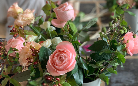 毎月お届け山形のお花の定期便 YAMAGATA FLOWER 花笠12 F2Y-3727