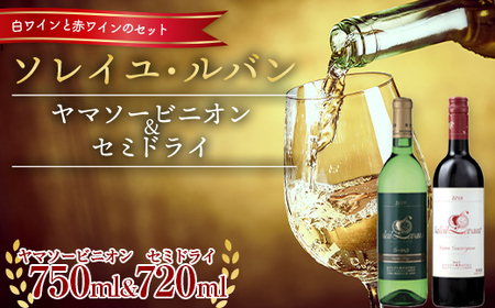 ソレイユ・ルバン ヤマソービニオン 750ml ＆ セミドライ 720ml セット F2Y-5575