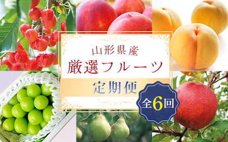 《先行予約 2025年6月発送開始》 山形県の至高！ 山形県厳選 フルーツ定期便 全6回 FSY-1815