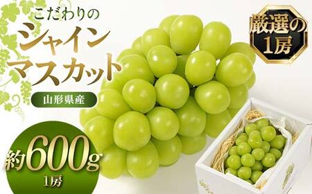 【先行予約（2026年9月より順次発送）】【厳選の1房】こだわりの シャインマスカット 約600g 山形県産 FSY-2534