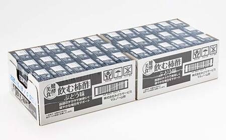 健酵美食 飲む柿酢ぶどう味 125ml 紙パック×36個 柿 果実 果物 酢 果実酢 発酵 健康 山形県 庄内柿 葡萄 ぶどう F2Y-4172