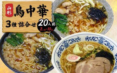 鳥中華3種詰合せ20人前(2人前1袋×合計10袋) F2Y-4330