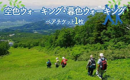 空色ウォーキング・暮色ウォーキング（夏）ペアチケット F2Y-4362