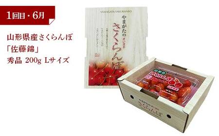 令和8年6月発送開始 山形県 厳選のフルーツ！ 山形県旬のフルーツ定期便A 全3回 FSY-2280