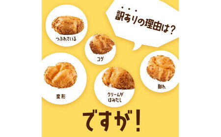 ≪2026年3月配送≫ 訳あり クッキーシュークリーム 3種詰合せ(カスタード、カカオ、アップル) 20個 ご家庭用 お菓子 洋菓子 小分け スイーツ F2Y-6407