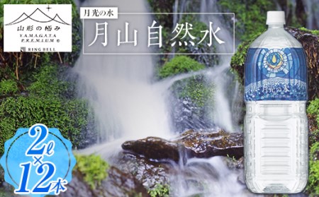 【山形の極み】月光の水 ～月山自然水～ 2L×12本 F2Y-5341