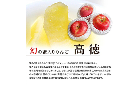 《2026年発送 先行予約》 蜜入りりんご 高徳 2kg (6～12玉入り) 山形県産 ギフト用 林檎 フルーツ 《2026年11月上旬から発送開始》 りんご リンゴ デザート 果物 くだもの 果実 食品 山形県 FSY-0458