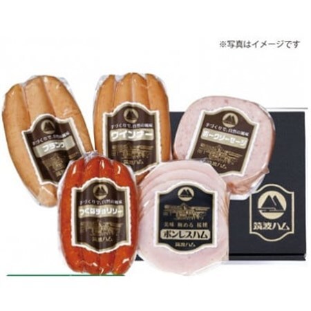 筑波ハムギフトセットKD-40_肉 ハム 豚肉   肉 ソーセージ・ウインナー 豚肉 _【配送不可地域：離島・沖縄県】【1365140】