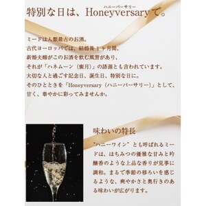 【数量限定】田舎はちみつのお酒 HONEYVERSARY 酒蔵で造るミード ハニーワイン×2本【配送不可地域:離島・沖縄県】【1690625】