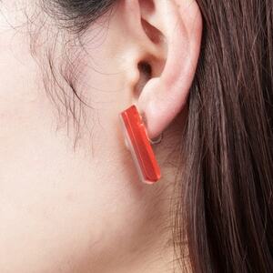 ornament イヤリング(クリスタ) レッド 1対【1476169】