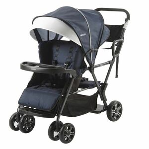 ベビーカー二人でゴー(ネイビー)｜カトージ KATOJI 2人乗り コンパクト カート お出かけ お散歩 子ども 旅行 キッズ おしゃれ [0487]