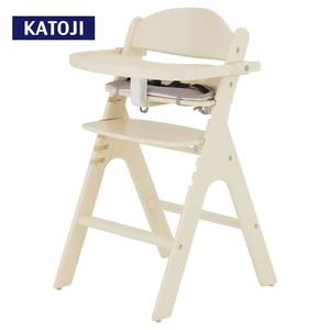 木製ハイチェア スワルン クッション付 プチバニラ｜カトージ KATOJI ブランド ベビー用品 ベビーチェア ハイチェア ダイニング イス テーブル付 おしゃれ かわいい 家具 子育て 子ども 子供 赤ちゃん [0573]