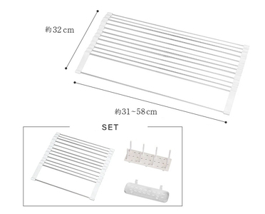 水切りマット (ブラック／タイプB)[FLOAD／フロード公式]｜洗い物 水切り ラック カゴ スリム シンク内 シンク上 省スペース 水切りマット 洗い物カゴ 折りたたみ シリコン キッチン用品 [0642]