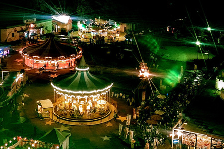 【要予約】夜のゆうえんち(日本モンキーパーク) 2時間貸切りプラン(200名まで)｜遊園地 テーマパーク 犬山 観光 体験 見どころ スポット イベント 貸切 ファミリー 旅行 社員旅行 愛知 岐阜 [0657]