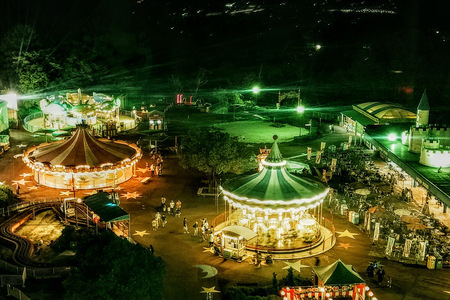 【要予約】夜のゆうえんち(日本モンキーパーク) 4時間貸切りプラン(200名まで)｜遊園地 テーマパーク 犬山 観光 体験 見どころ スポット イベント 貸切 ファミリー 旅行 社員旅行 愛知 岐阜 [0658]