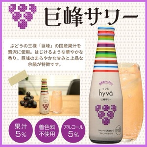 クラフトリキュール hyva ヒュヴァ 飲み比べ3種セット 各種8本｜ サワー リキュール 微炭酸 詰め合わせ　お酒 アルコール りんご リンゴ 清見みかん みかん オレンジ 巨峰 ぶどう 果汁 果汁入り お食事 女子会 hyva 24本 [0081]