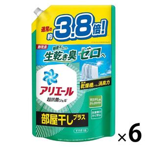 アリエールジェル　部屋干しプラス　つめかえウルトラジャンボサイズ　1.48kg×6個セット