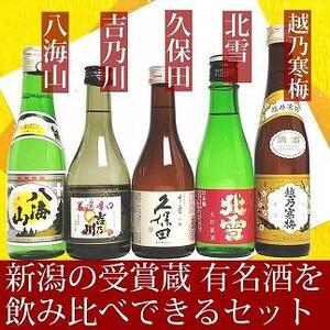 新潟の辛口飲み比べ！金賞受賞五蔵飲み比べセット 300ml 5本