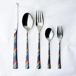 ナガオ -ニジ- ディナーカトラリー 5本セット 18-8ステンレス 多重発色