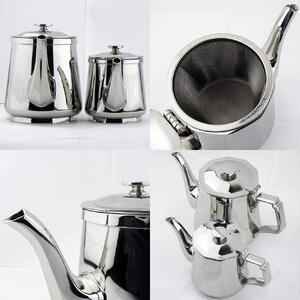 ナガオ KOGEI 極厚鏡面 ティーポット 340ml 18-8ステンレス